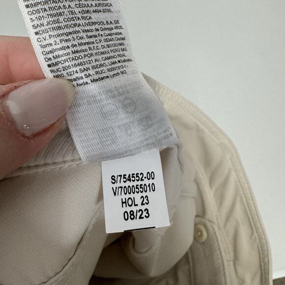 Banana Republic Womens Pants 14 Transition Cream White Refined Utility Old Money - Picture 14 of 14